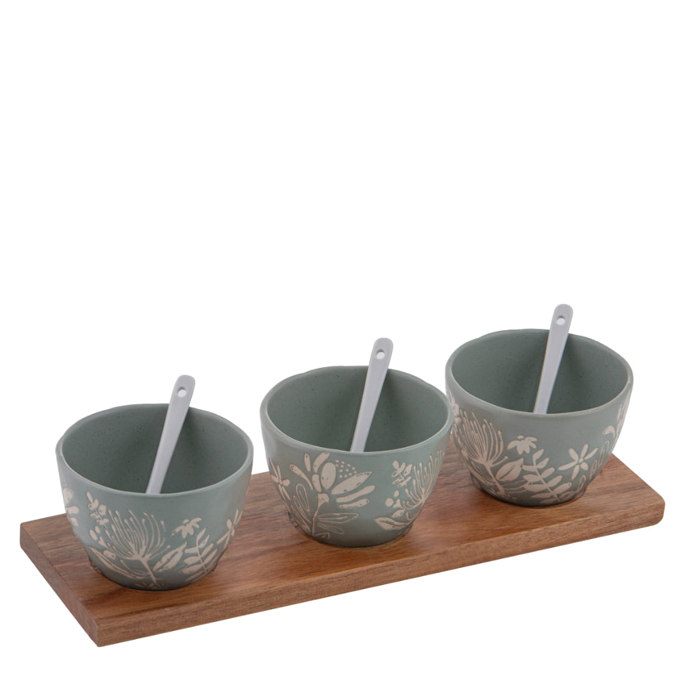 Ladelle Esperance Bowl Tray & Spoon Set