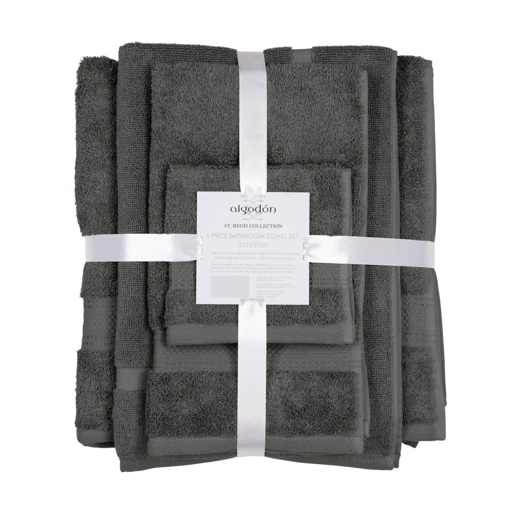 Algodon St Regis Collection Towel 5 Piece Pack