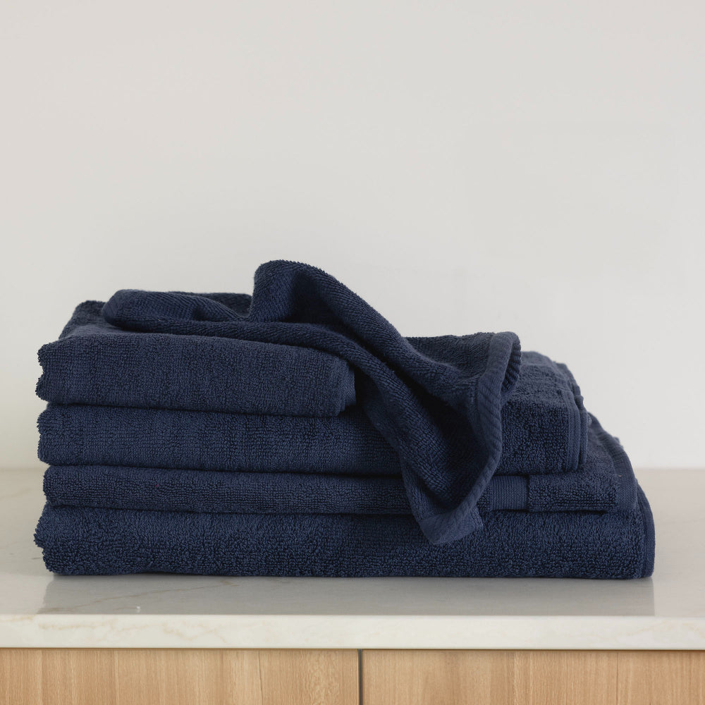 Bambury Chateau Bath Towel Set Navy