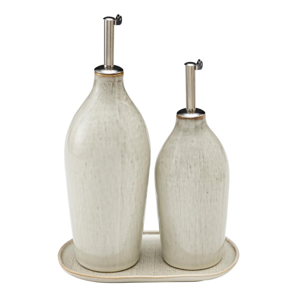 Ecology Linen Oil & Vinegar Set