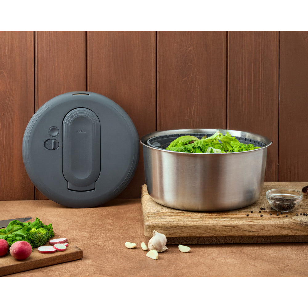 Zyliss Swift Dry Stainless Steel Salad Spinner Large - Image 2