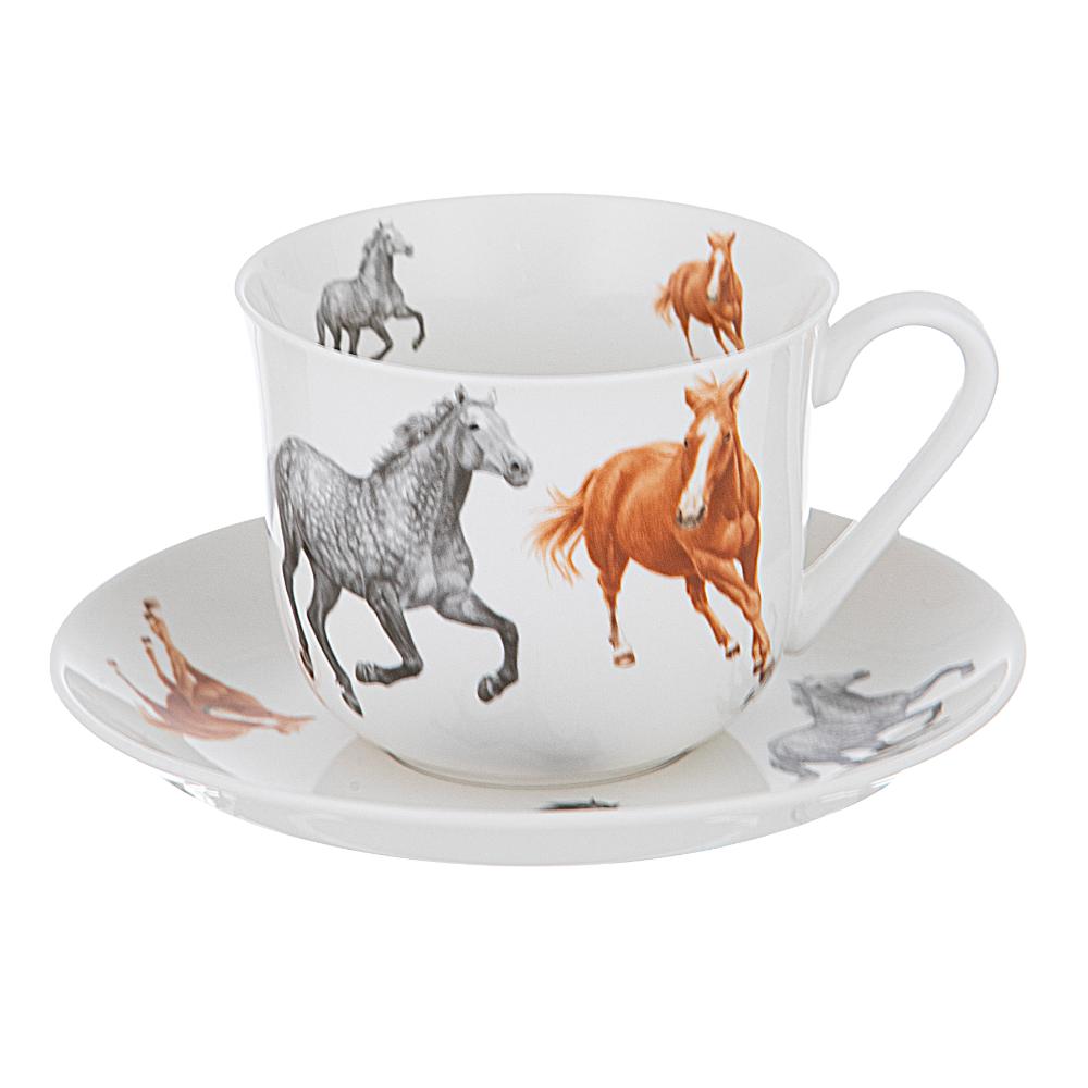 Ashdene Horses By Charlotte Cup & Saucer