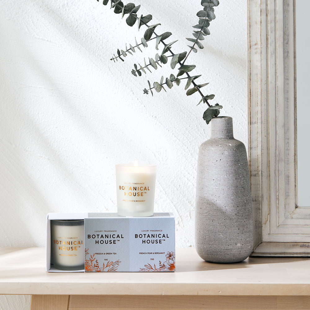 Botanical House 2 Pack Candles – Pear & Bergamot/Freesia & Green Tea