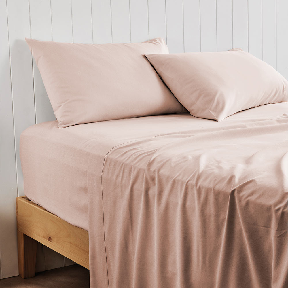 Adorn Living Bamboo Blend Sheet Set Nude Pink - Image 3