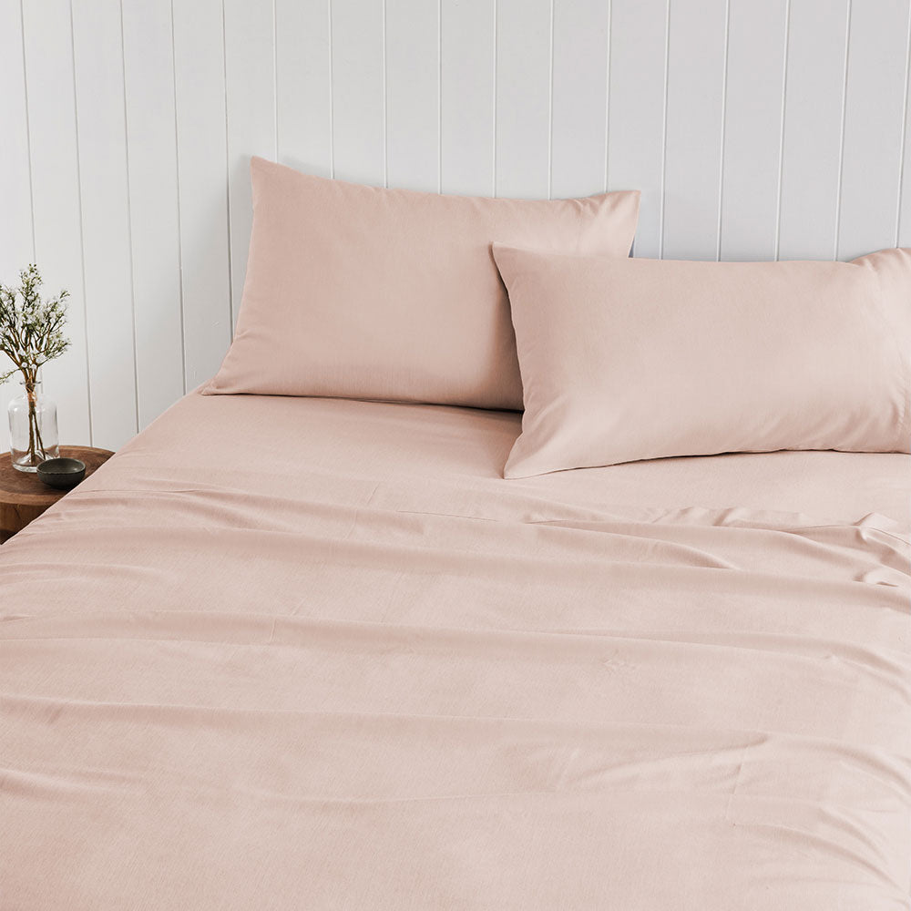 Adorn Living Bamboo Blend Sheet Set Nude Pink - Image 4