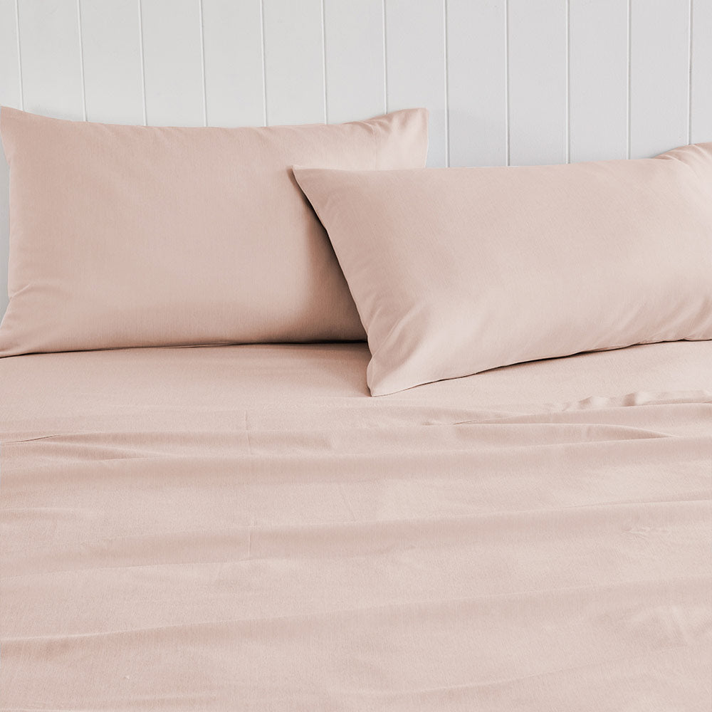 Adorn Living Bamboo Blend Sheet Set Nude Pink - Image 5