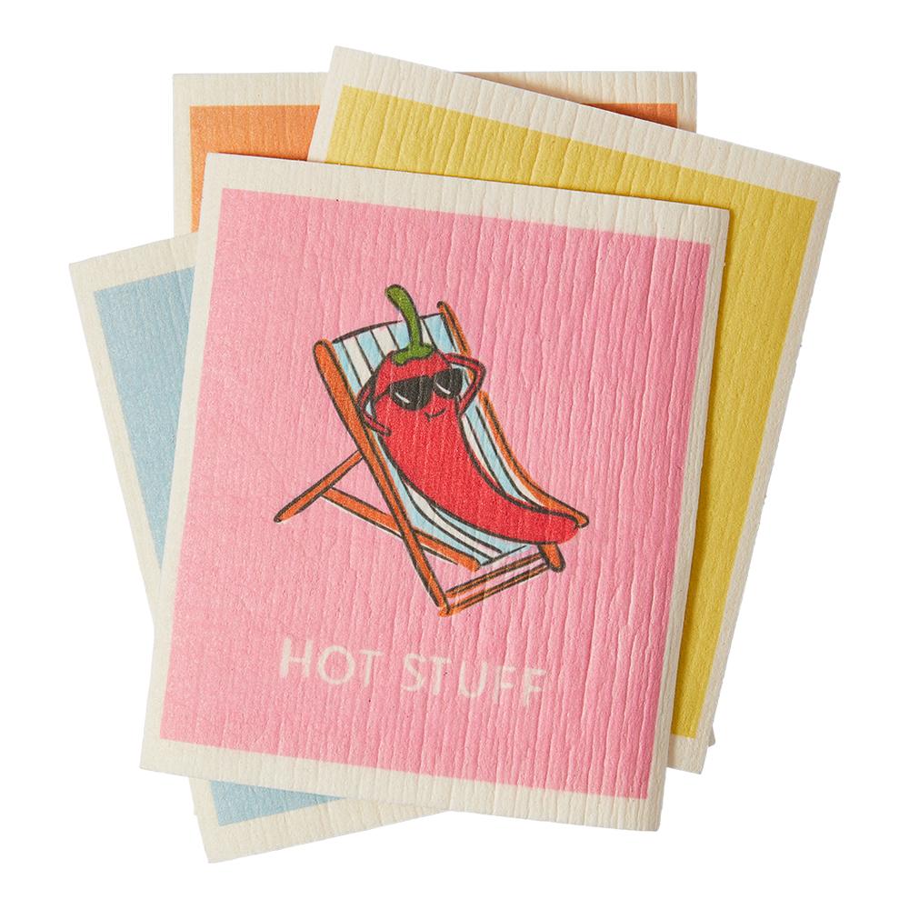 Adorn Living Set of 4 Novelty Dish Cloths - Image 2