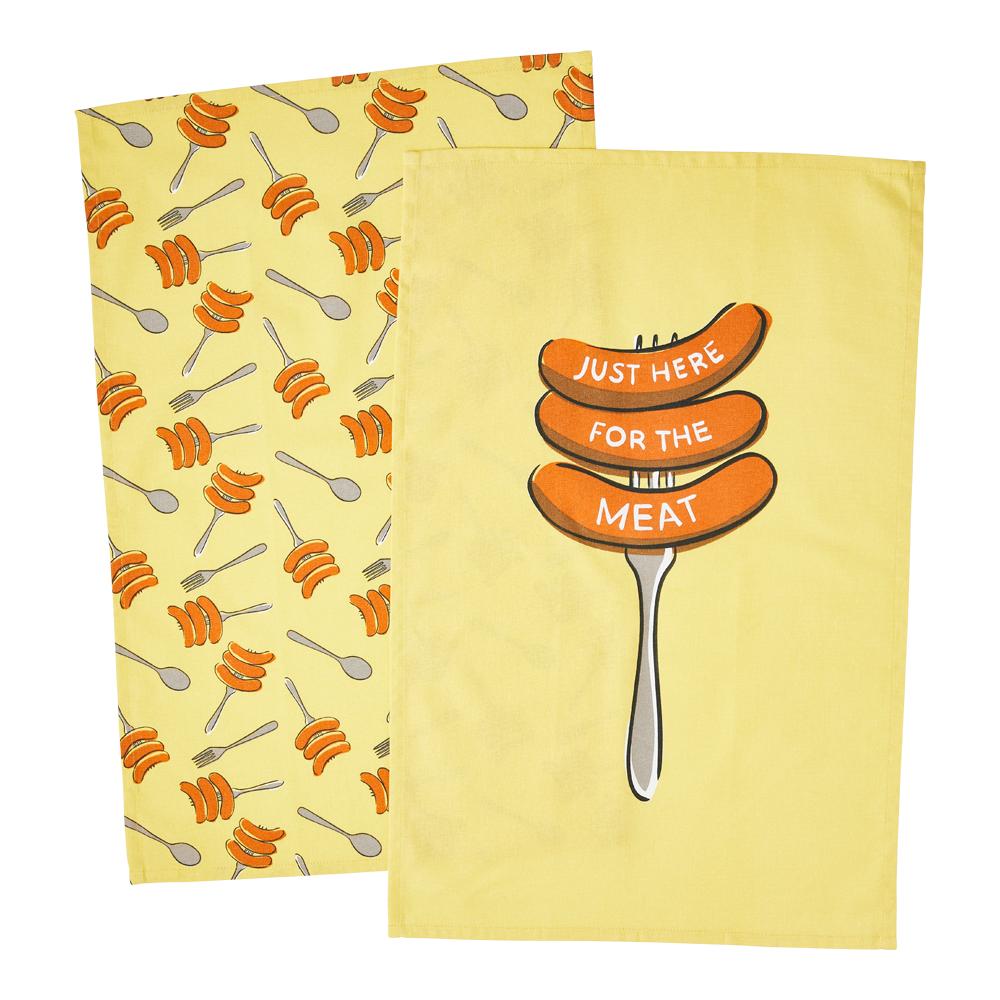 Adorn Living Set of 2 Meat Tea Towels