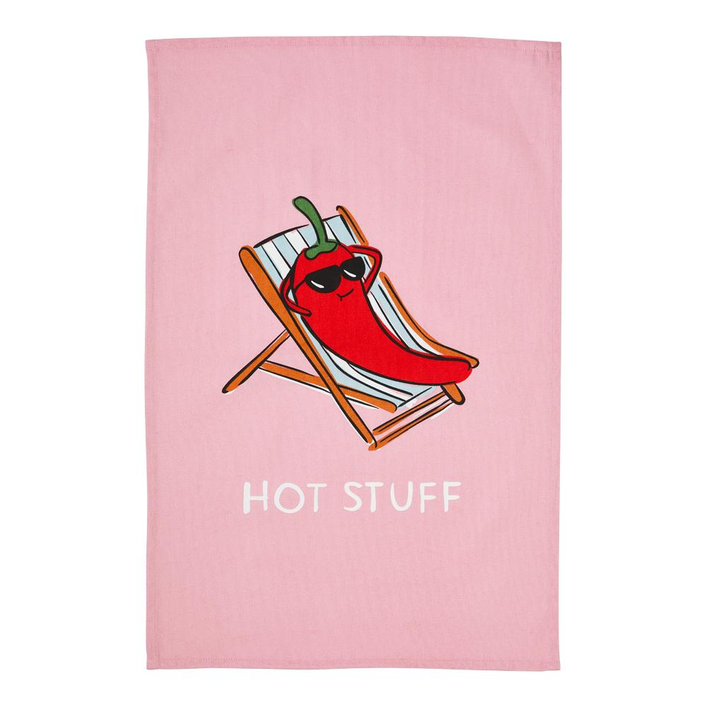 Adorn Living Set of 2 Hot Stuff Tea Towels - Image 2
