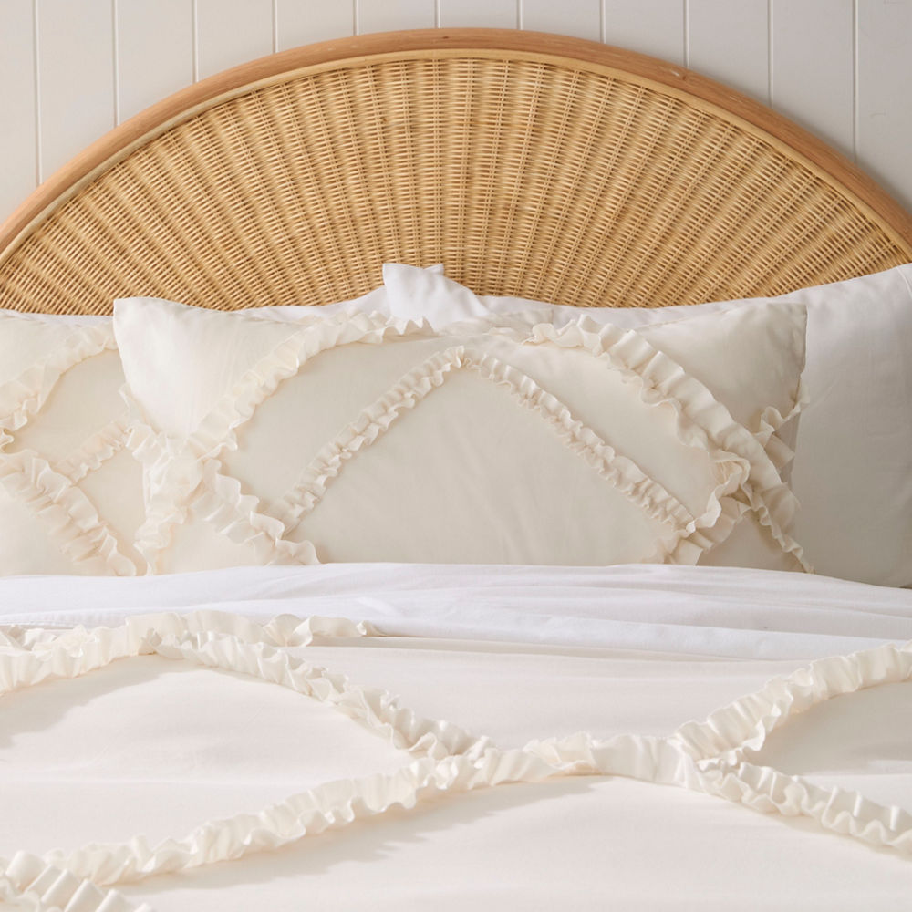 Adorn Living Pip Ruffle Quilt Cover Set - Image 4