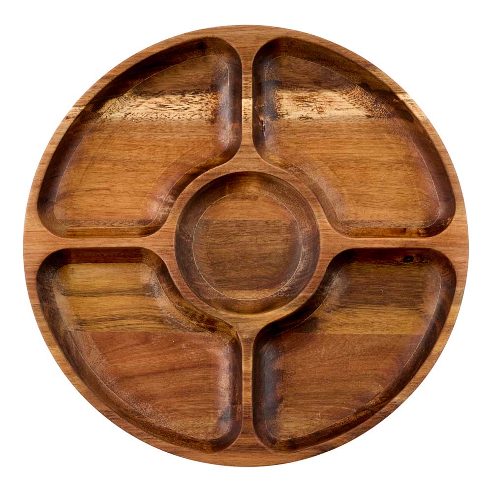 Alex Liddy Acacia Round Divider Platter 35cm