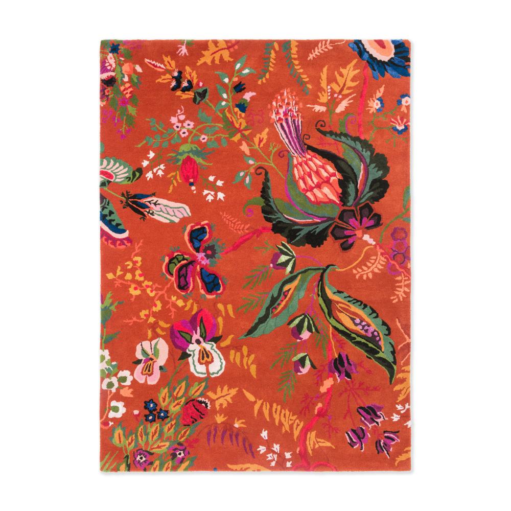Harlequin X Sophie Robinson Wonderland Floral Rug Amber/Lapis