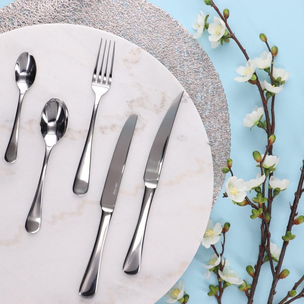 Alex Liddy Aquis Stainless Steel 40 Piece Cutlery Set - Image 2