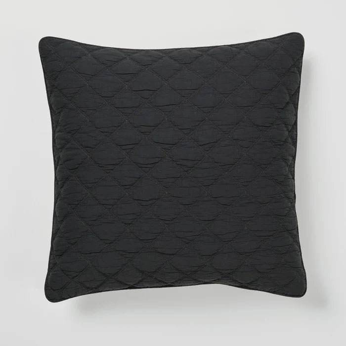 Lorraine Lea Austin European Pillowcase Charcoal