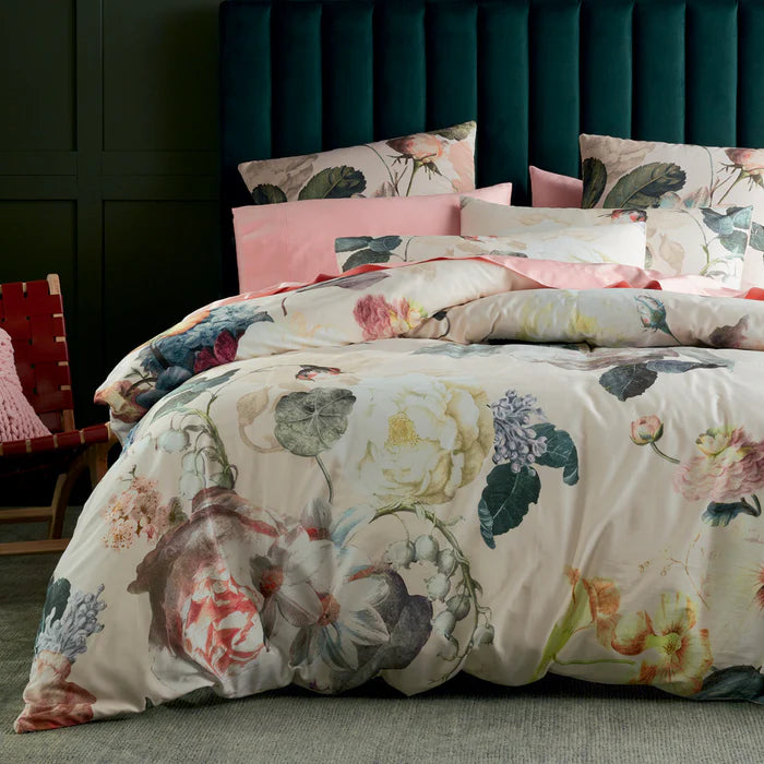 Lorraine Lea Bloom Quilt Cover Set Queen Size