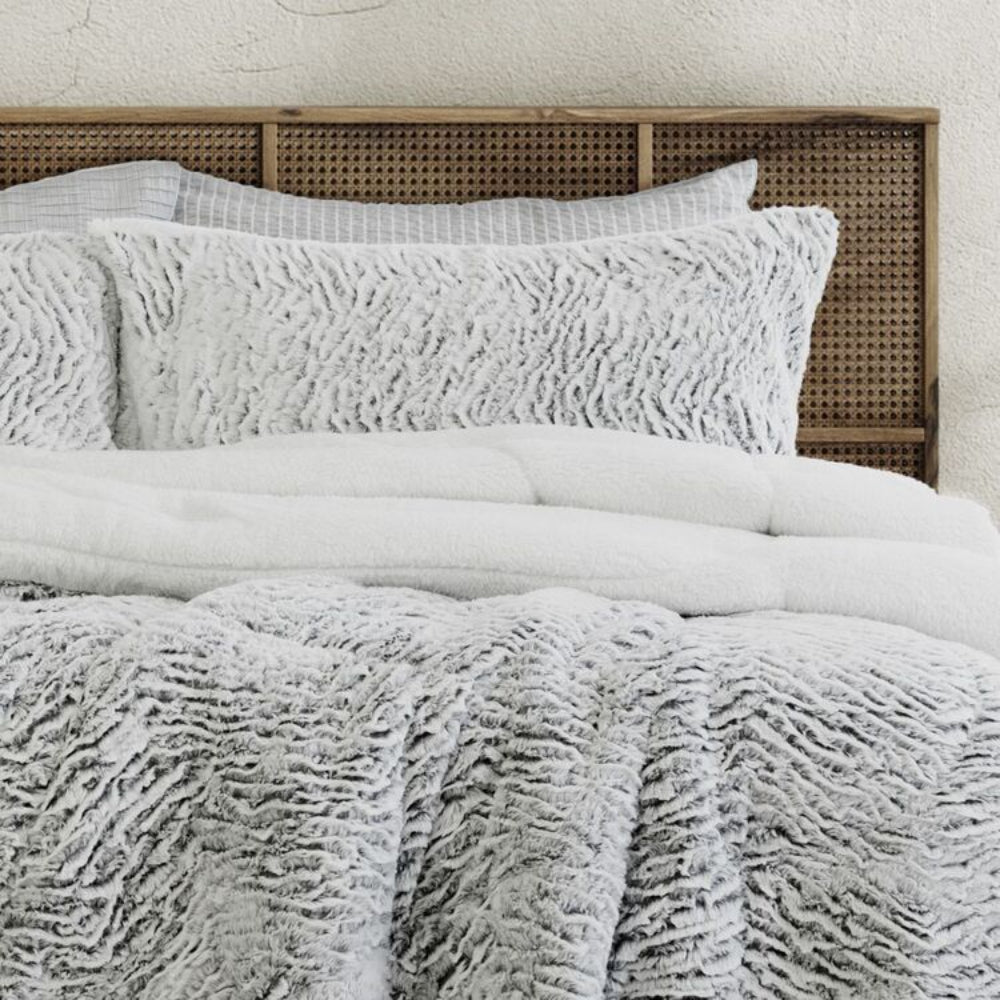 Ardor Boudoir Faux Fur Sherpa Comforter Set Queen/King - Image 2
